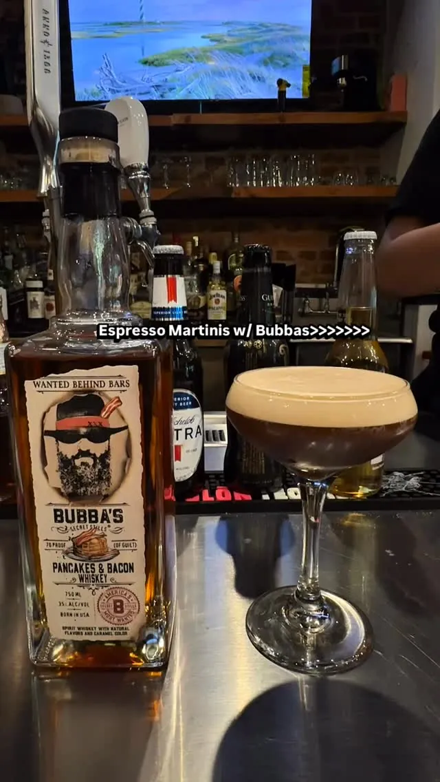 Espresso martini on the bar